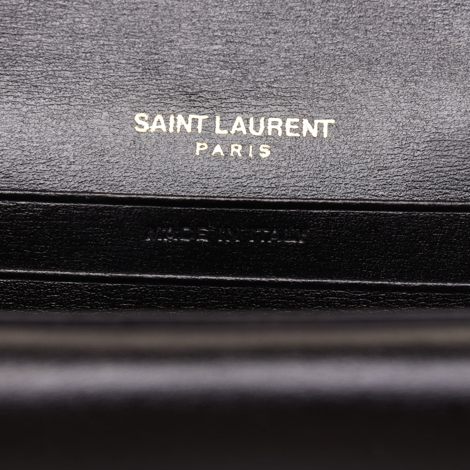 Saint Laurent Smooth Calfskin Monogram Small Sulpice Wallet Black 9 of 13