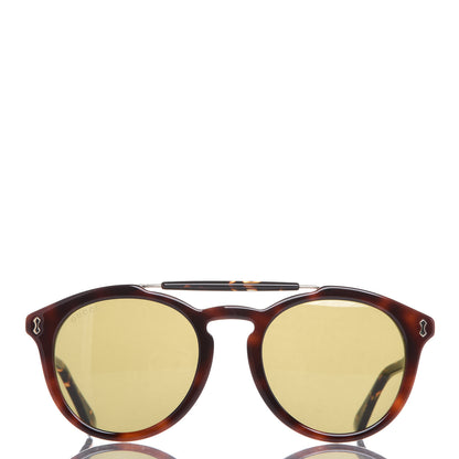 Gucci Round Avana Sunglasses GG0124SA Tortoise 3 of 8