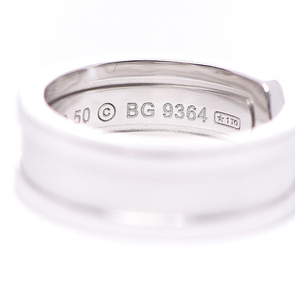 Cartier 18K White Gold 6.5mm Logo De Ring 50 5.25 5 of 6
