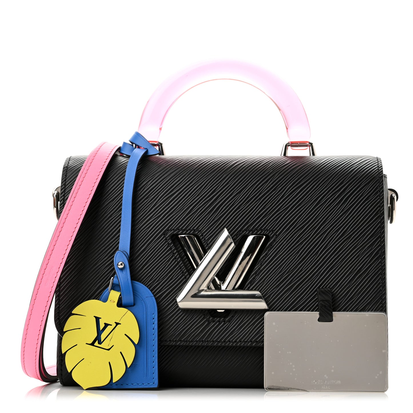 Epi Twist Short Handle Shoulder Bag Black Rose