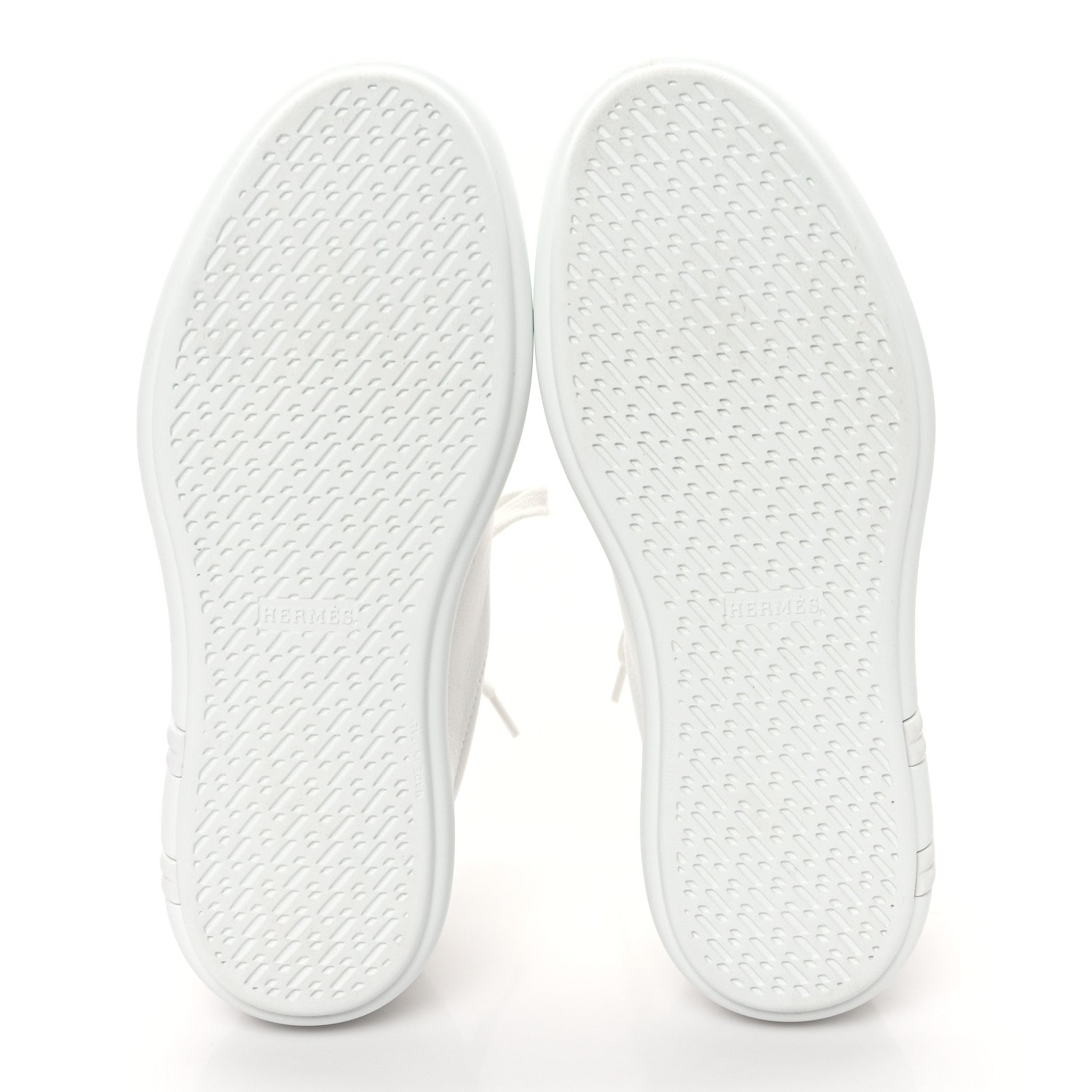 Hermes Calfskin Womens Happy Sneakers 36.5 White 5 of 9