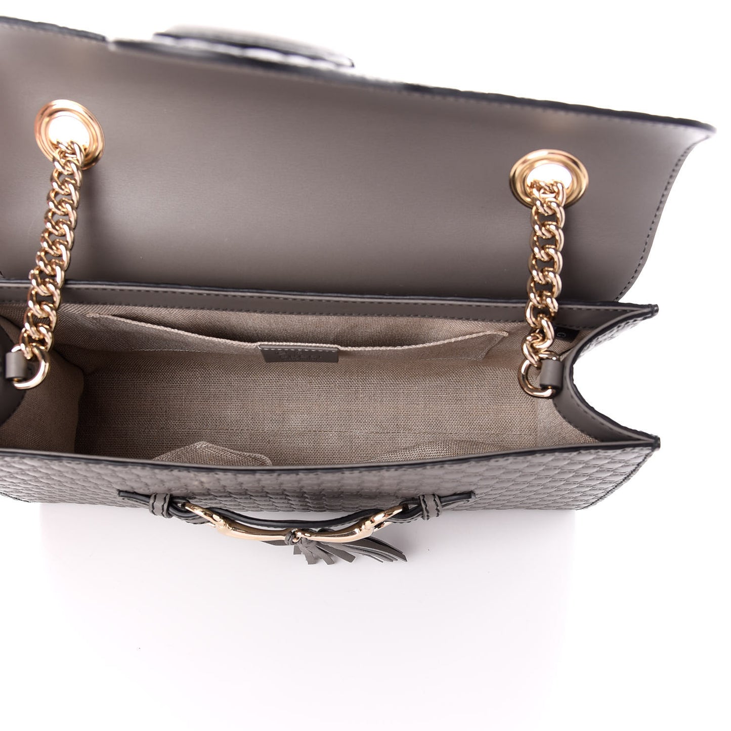 Soft Microguccissima Medium Emily Chain Shoulder Bag Loess