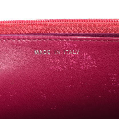 Chanel Lambskin Camellia Embossed Wallet On Chain WOC Red 6 of 14