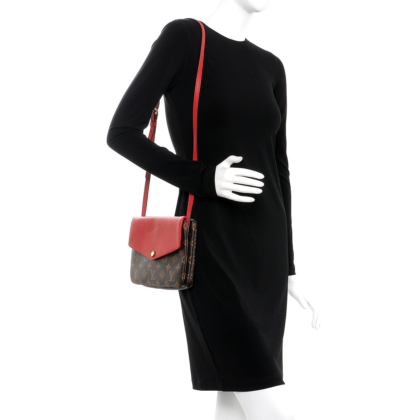 Monogram Twice Pochette Cherry
