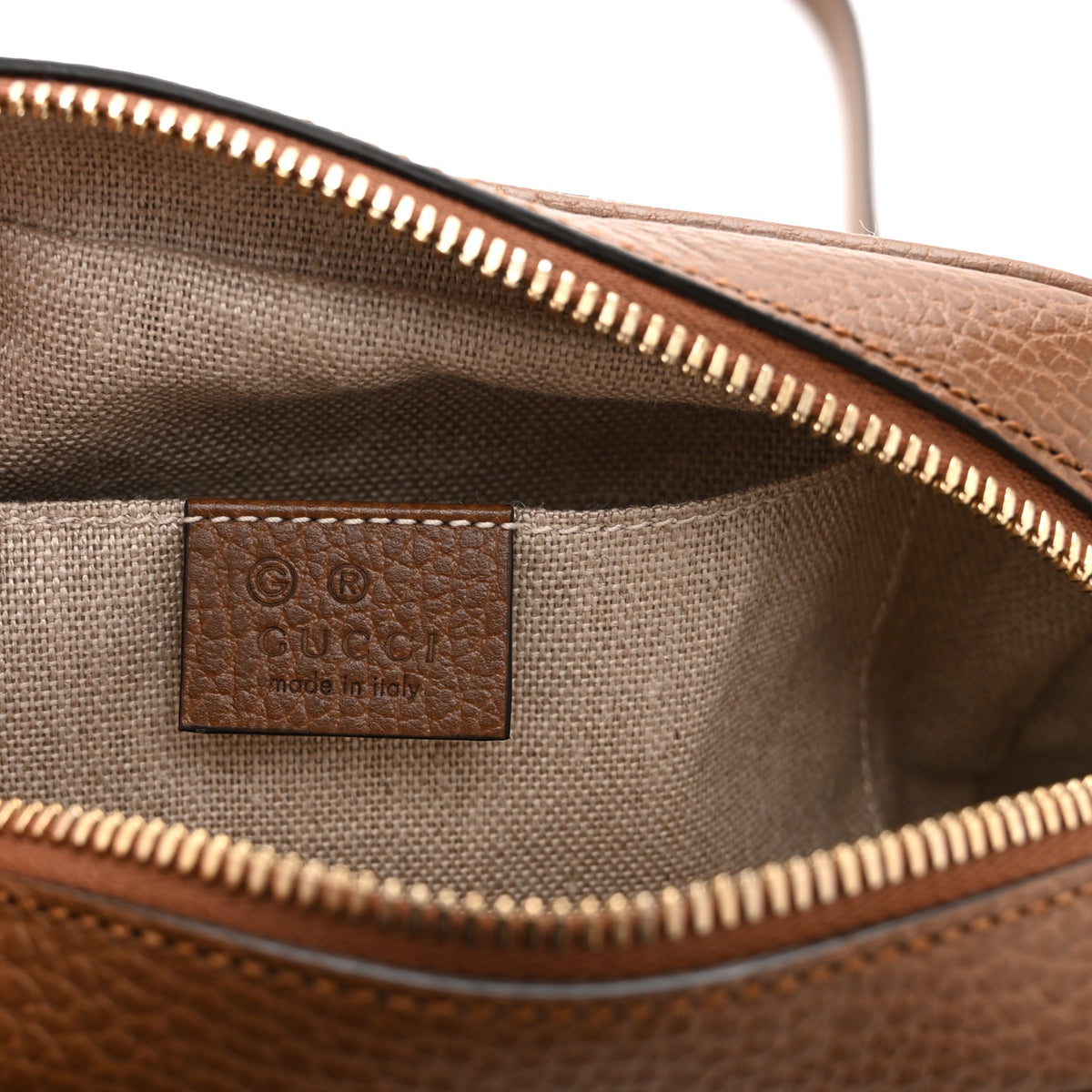 Monogram Mini Bree Messenger Bag Beige Tabacco