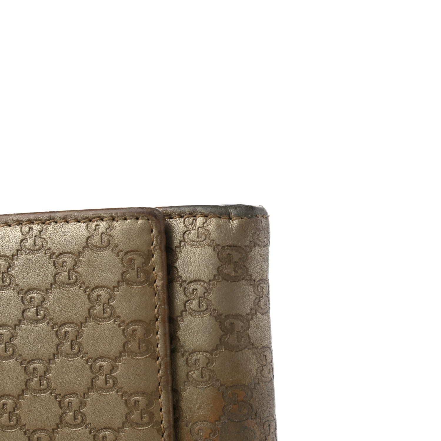 Gucci Metallic Microguccissima Bow Continental Wallet Golden Beige 14 of 14