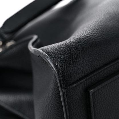 Saint Laurent Grained Calfskin Medium Souple Sac De Jour Duffle Black 19 of 33