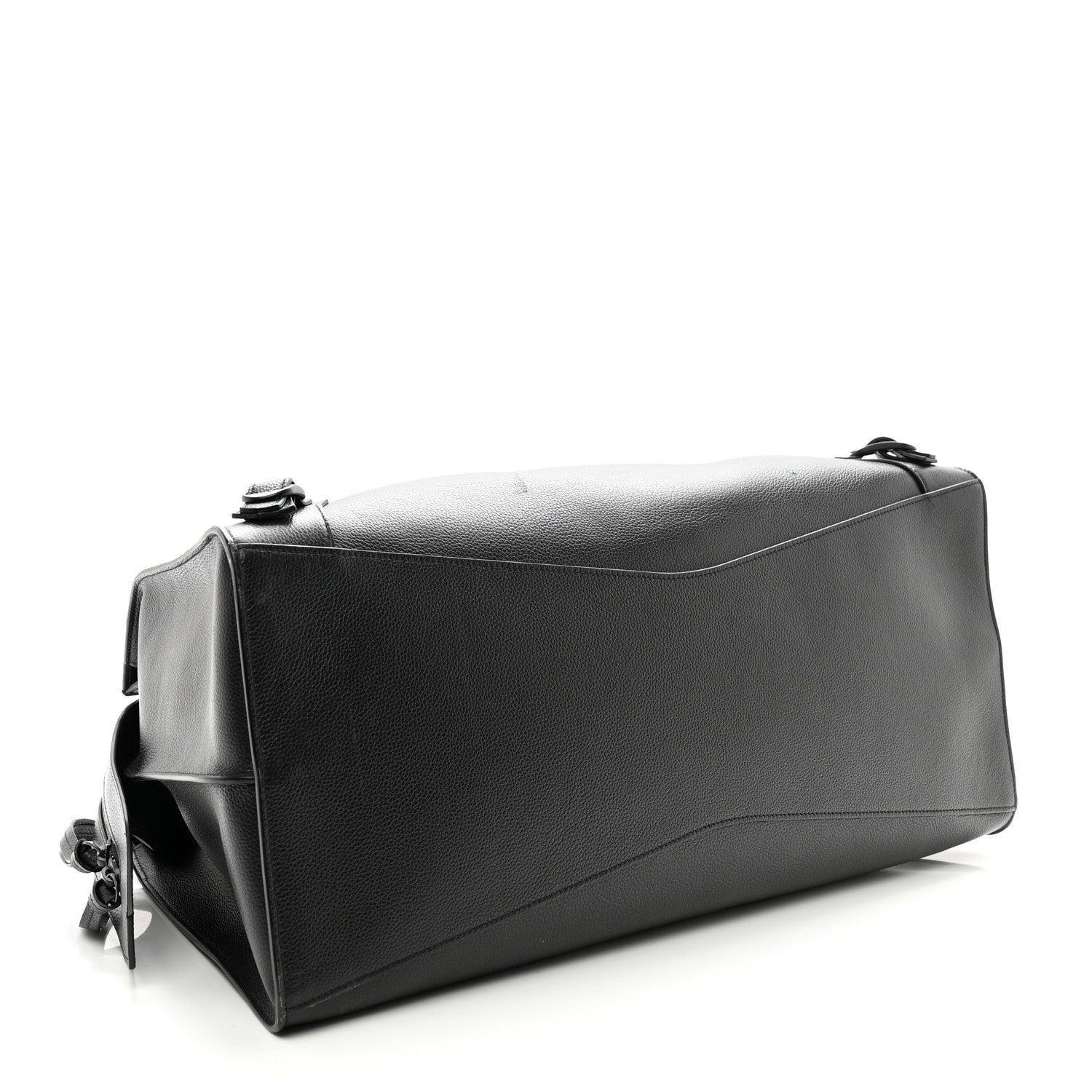 Balenciaga Grained Calfskin Neo Classic Black Hardware Large Top Handle Bag Black 3 of 9