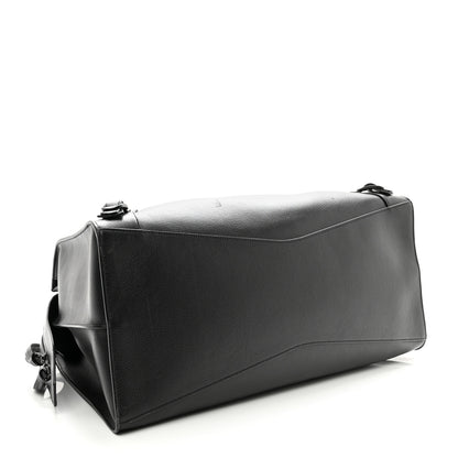 Balenciaga Grained Calfskin Neo Classic Black Hardware Large Top Handle Bag Black 3 of 9