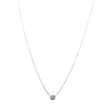 Cartier 18K White Gold Diamond LM D'Amour Pendant Necklace 1 of 6