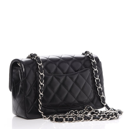 Chanel Lambskin Quilted Mini Rectangular Flap Black 3 of 8