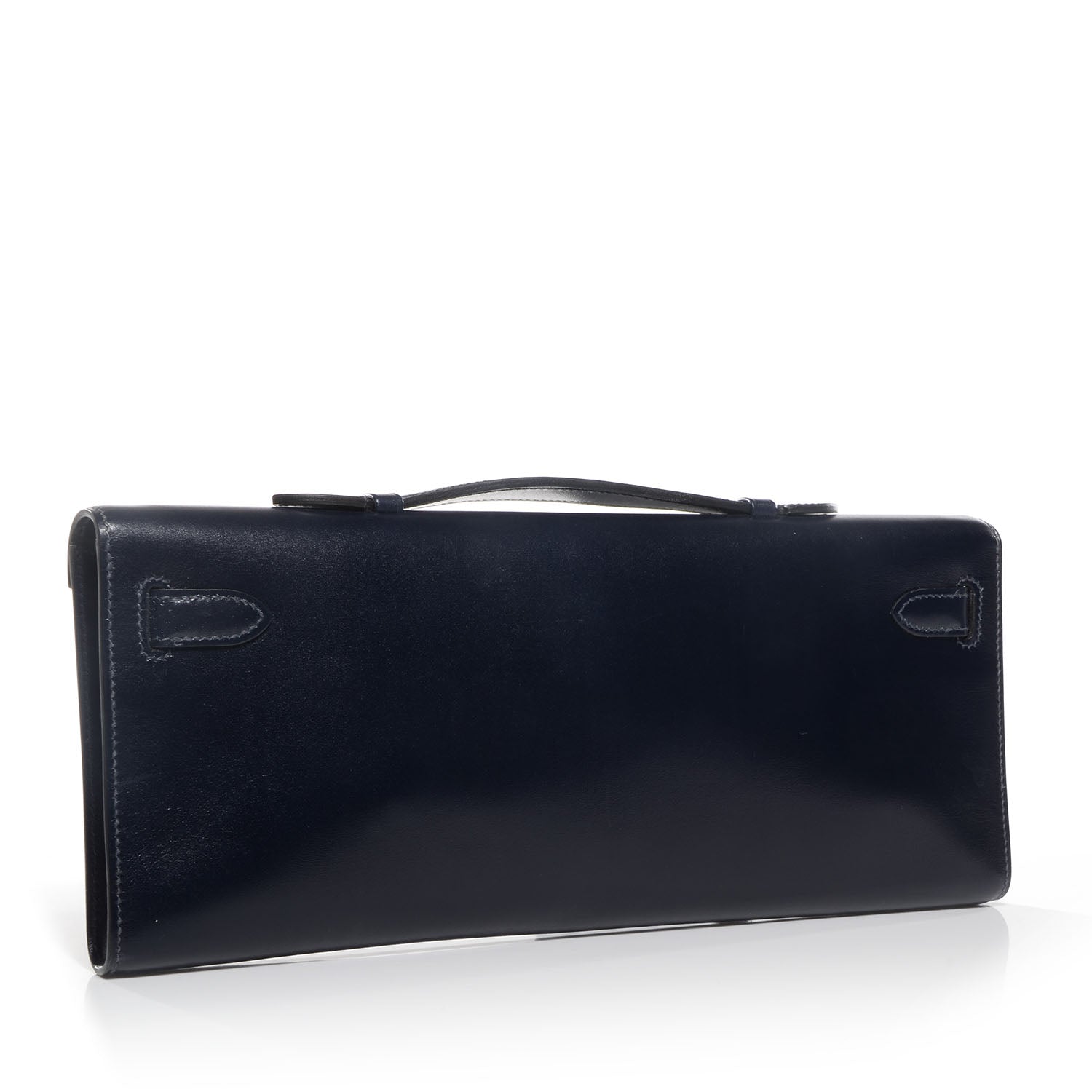 Hermes Box Kelly Cut Clutch Pochette Indigo 3 of 8