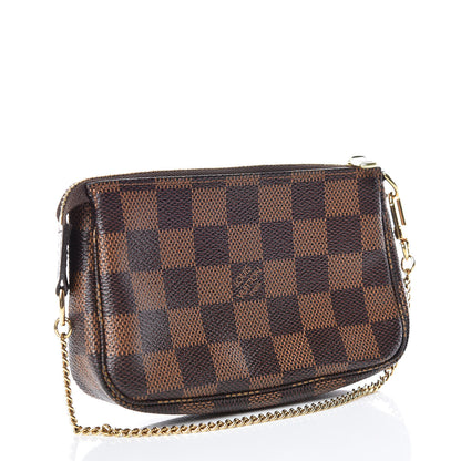 Louis Vuitton Damier Ebene Mini Pochette Accessories 3 of 9