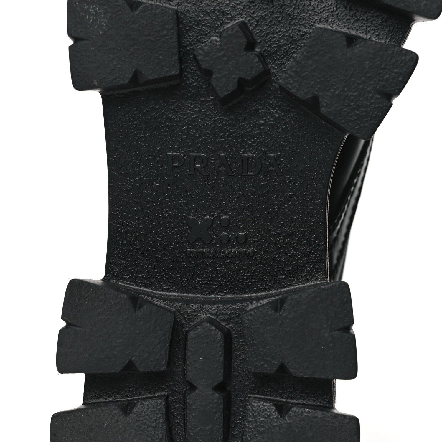 Prada Spazzolato Rois Re-Nylon Metal Triangle Logo Mens Monolith Pouch Pocket 60mm Combat Boots 10 Black 6 of 8