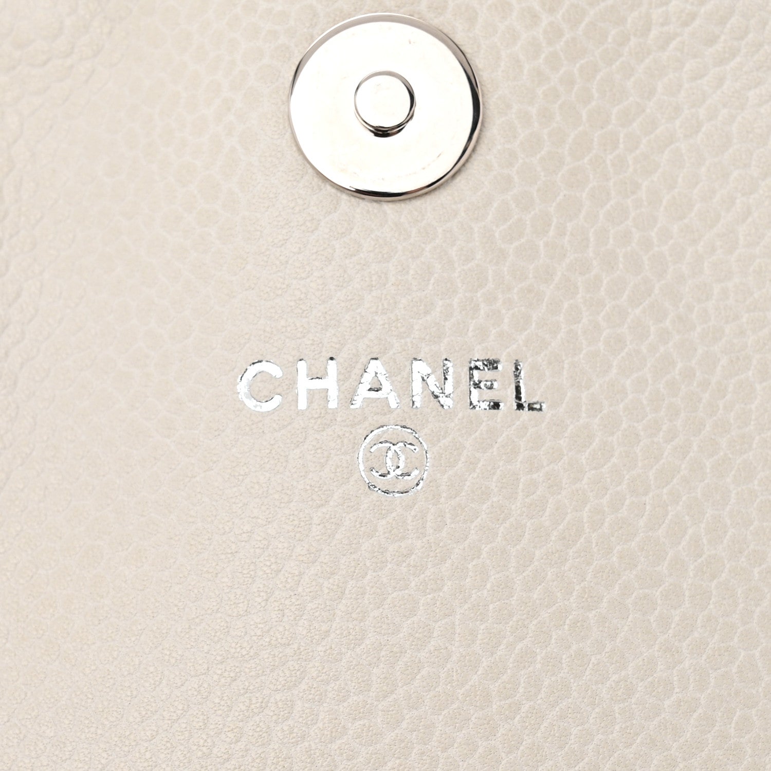 Chanel Caviar Half Moon Wallet On Chain WOC White 6 of 12