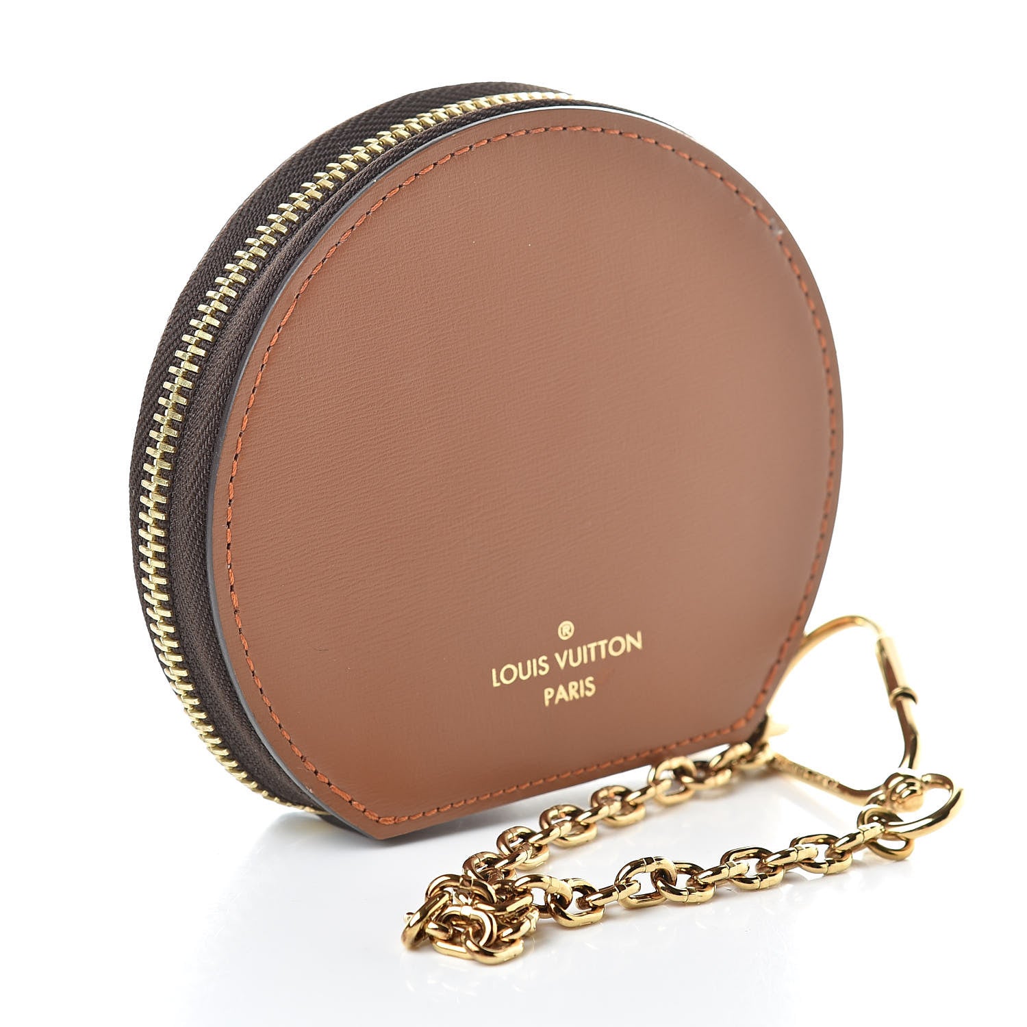 Louis Vuitton Calfskin Catogram Micro Boite Chapeau Marron 3 of 6
