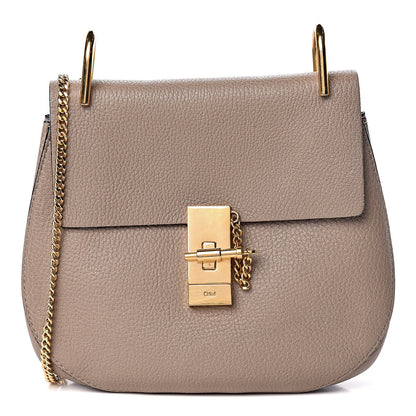 Chloe Grained Lambskin Drew Shoulder Bag Motty Grey 1 of 8