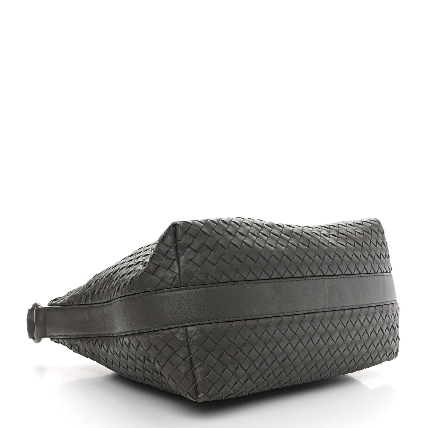 Nappa Intrecciato Shoulder Bag Grey