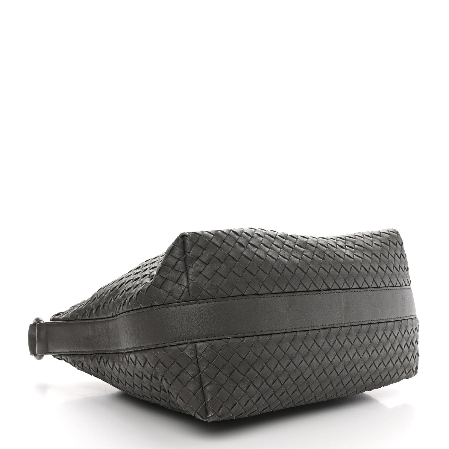 Bottega Veneta Nappa Intrecciato Shoulder Bag Grey 4 of 14
