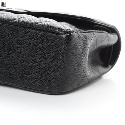 Chanel Caviar Quilted Jumbo Double Flap Black 10 of 16