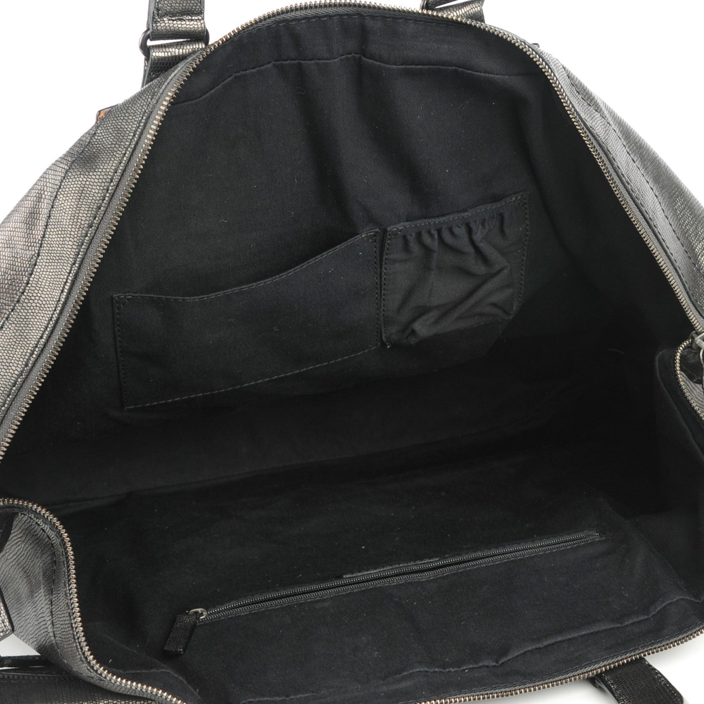 Metallic Lizard Effect Maxi Nightingale Shopper Tote Bronze
