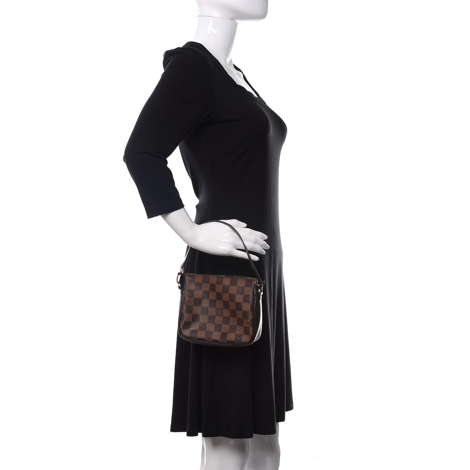 Louis Vuitton Damier Ebene Trousse Make Up Bag Pochette 2 of 10