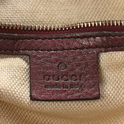 Gucci Metallic Cellarius Calfskin Medium Soho Bowler Classic Burgundy 6 of 16