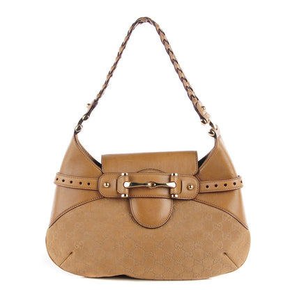 Gucci Suede Guccissima Pelham Hobo Light Brown 1 of 7