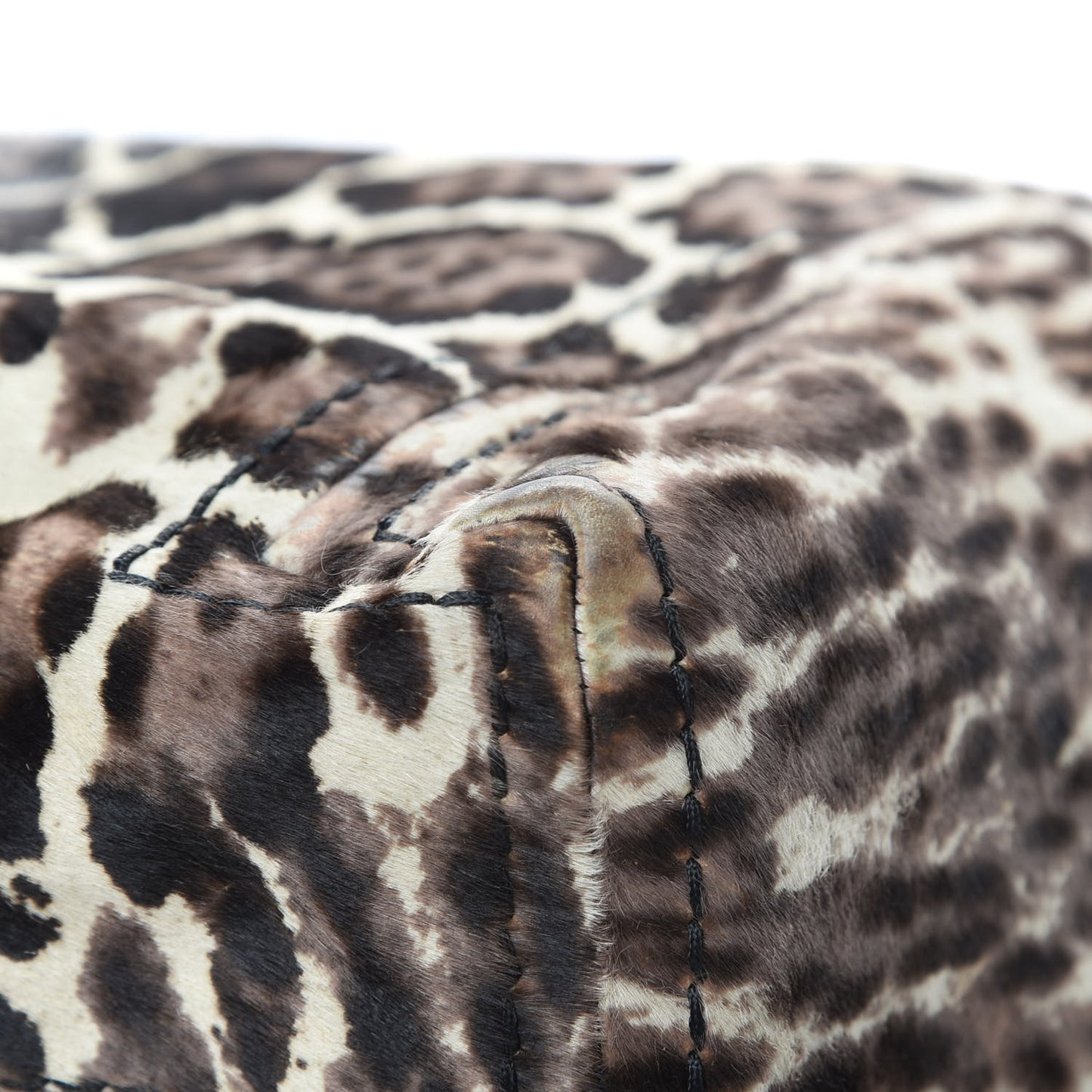 Pony Hair Printed Leopard Saba Hobo