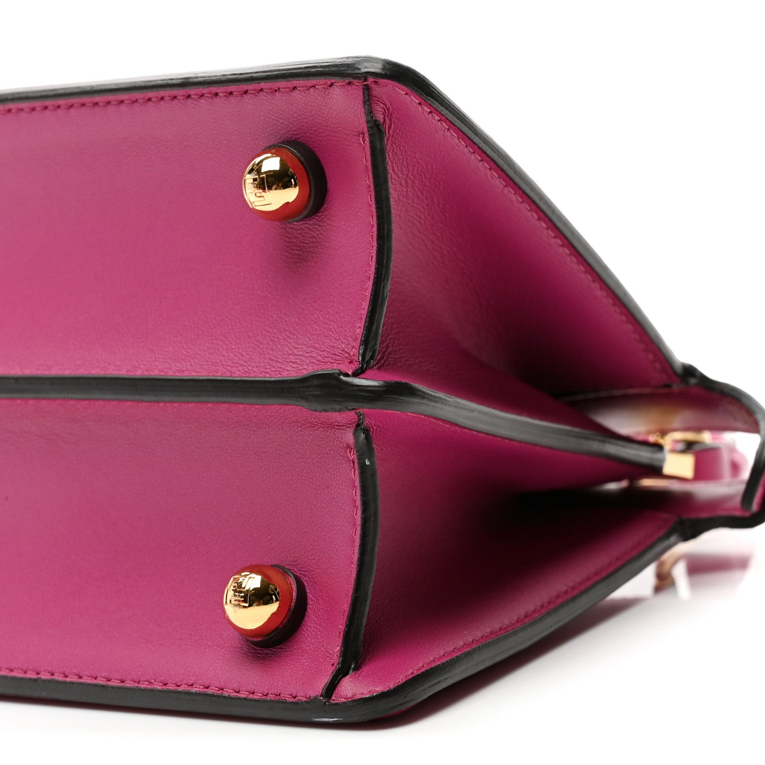 Fendi Shiny Nappa Petite Peekaboo I SEE U Satchel Ciclamino Pilar 10 of 10