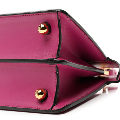 Fendi Shiny Nappa Petite Peekaboo I SEE U Satchel Ciclamino Pilar 10 of 10