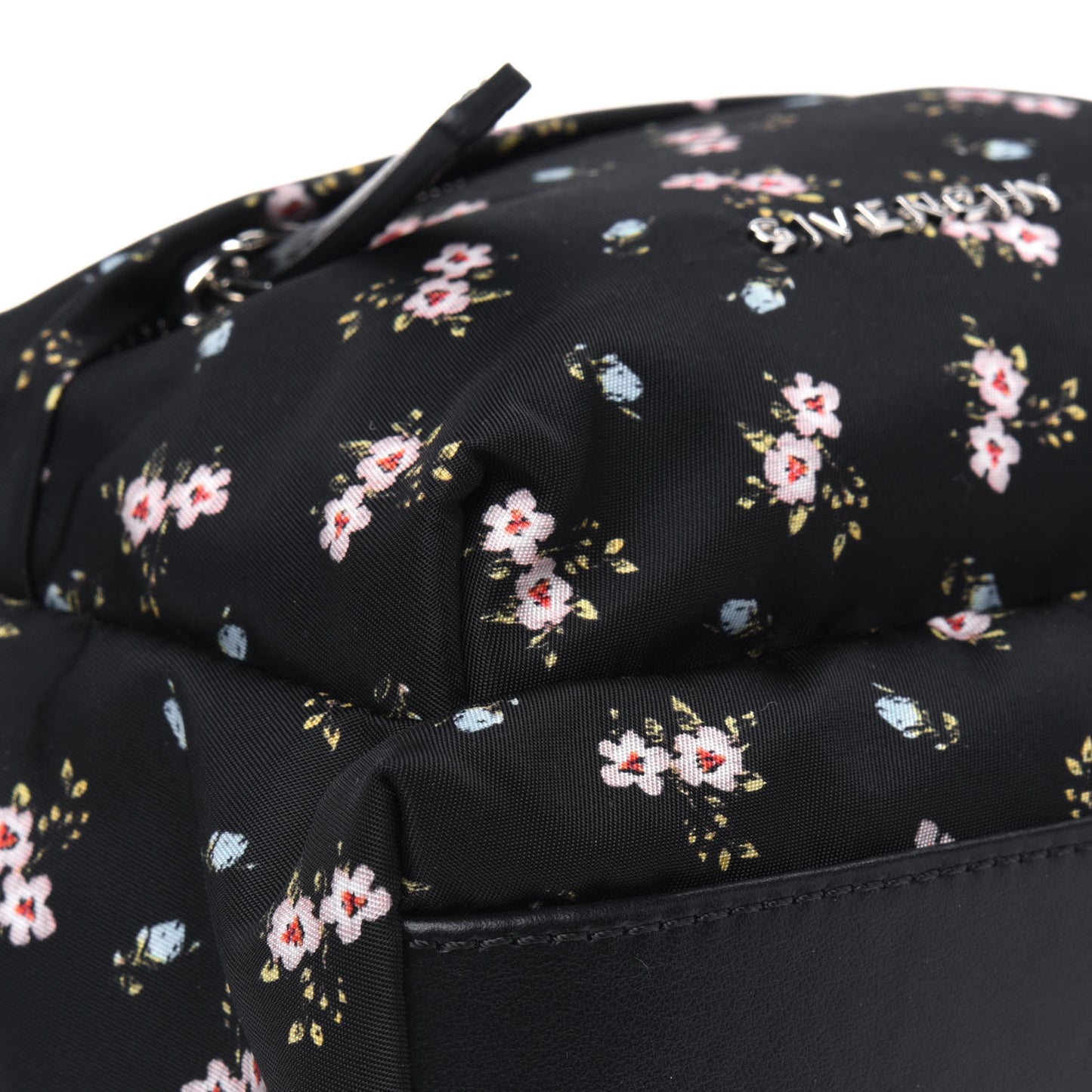 Tech Twill Nylon Hibiscus Print Nano Backpack Multicolor