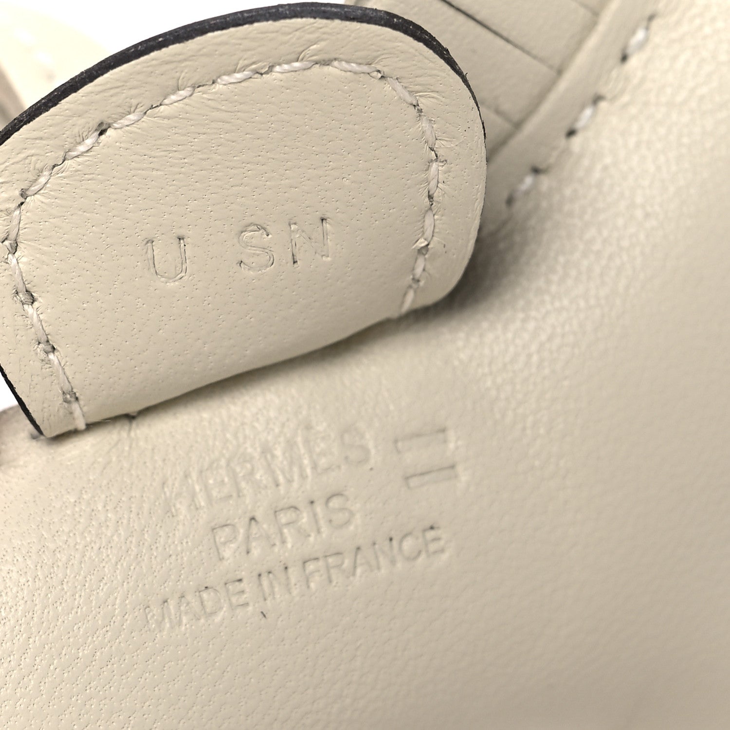 Hermes Milo Lambskin Lizard Grigri Rodeo Horse Bag Charm PM Beton Ombre 3 of 4