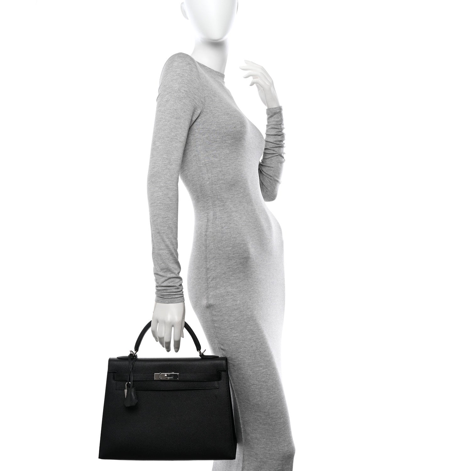 Hermes Epsom Kelly Sellier 32 Black 2 of 17