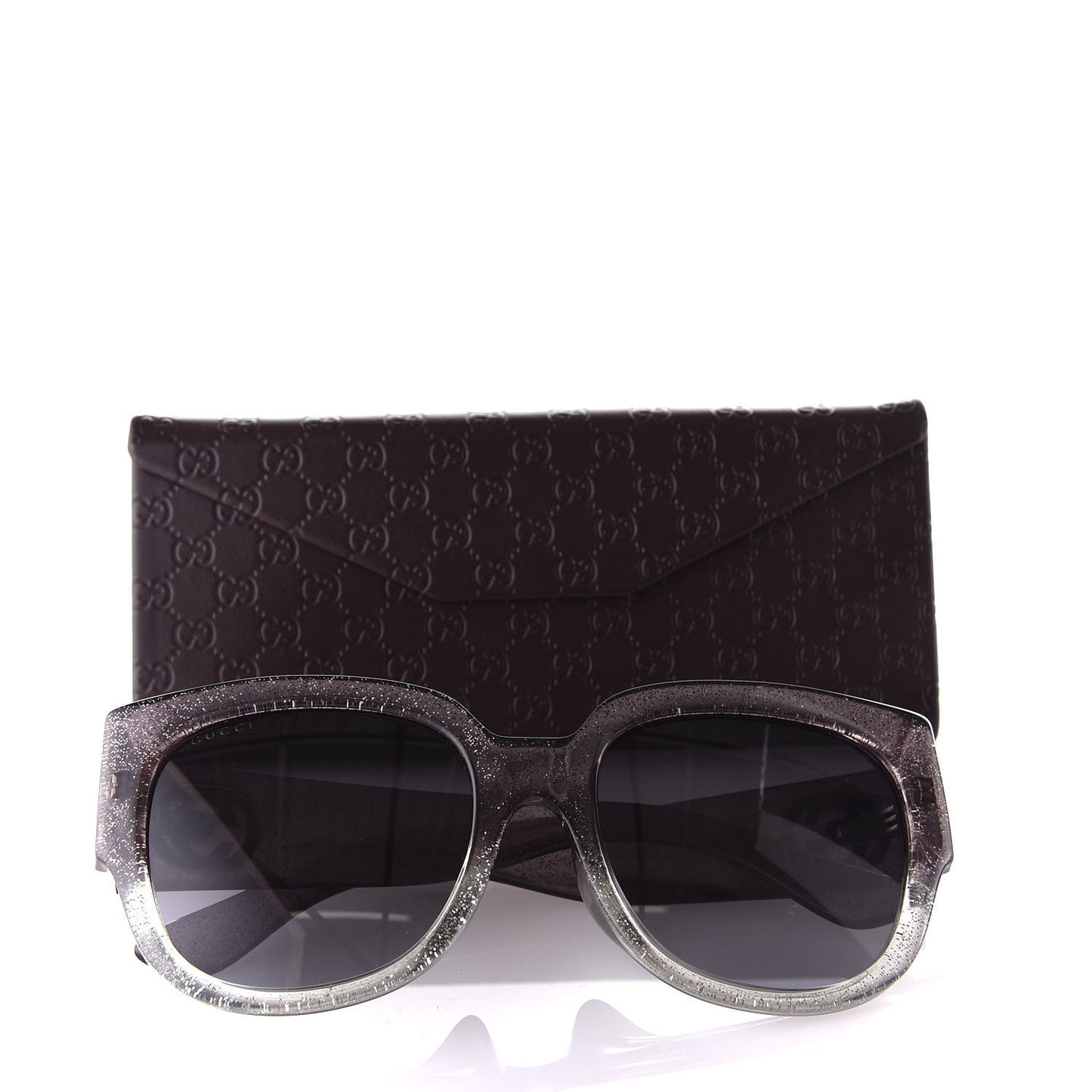 Glitter Square Optyl Sunglasses 3814/S Gray Silver