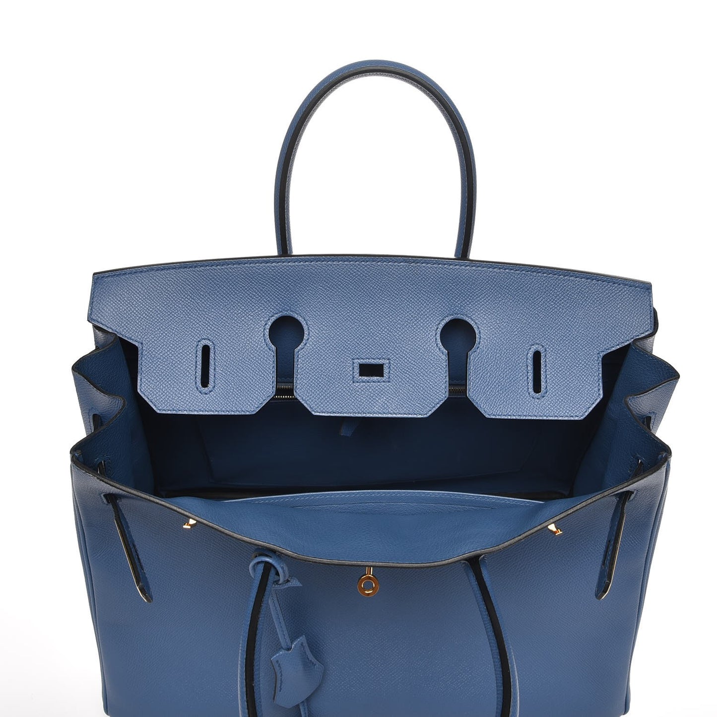 Epsom Birkin 35 Bleu Agate