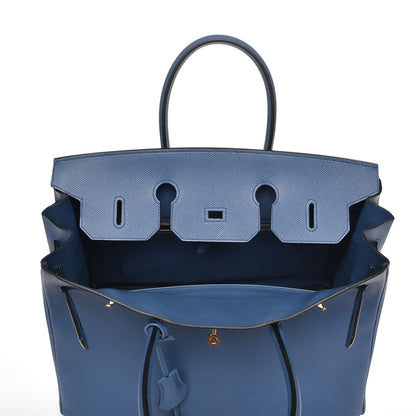 Hermes Epsom Birkin 35 Bleu Agate 16 of 29
