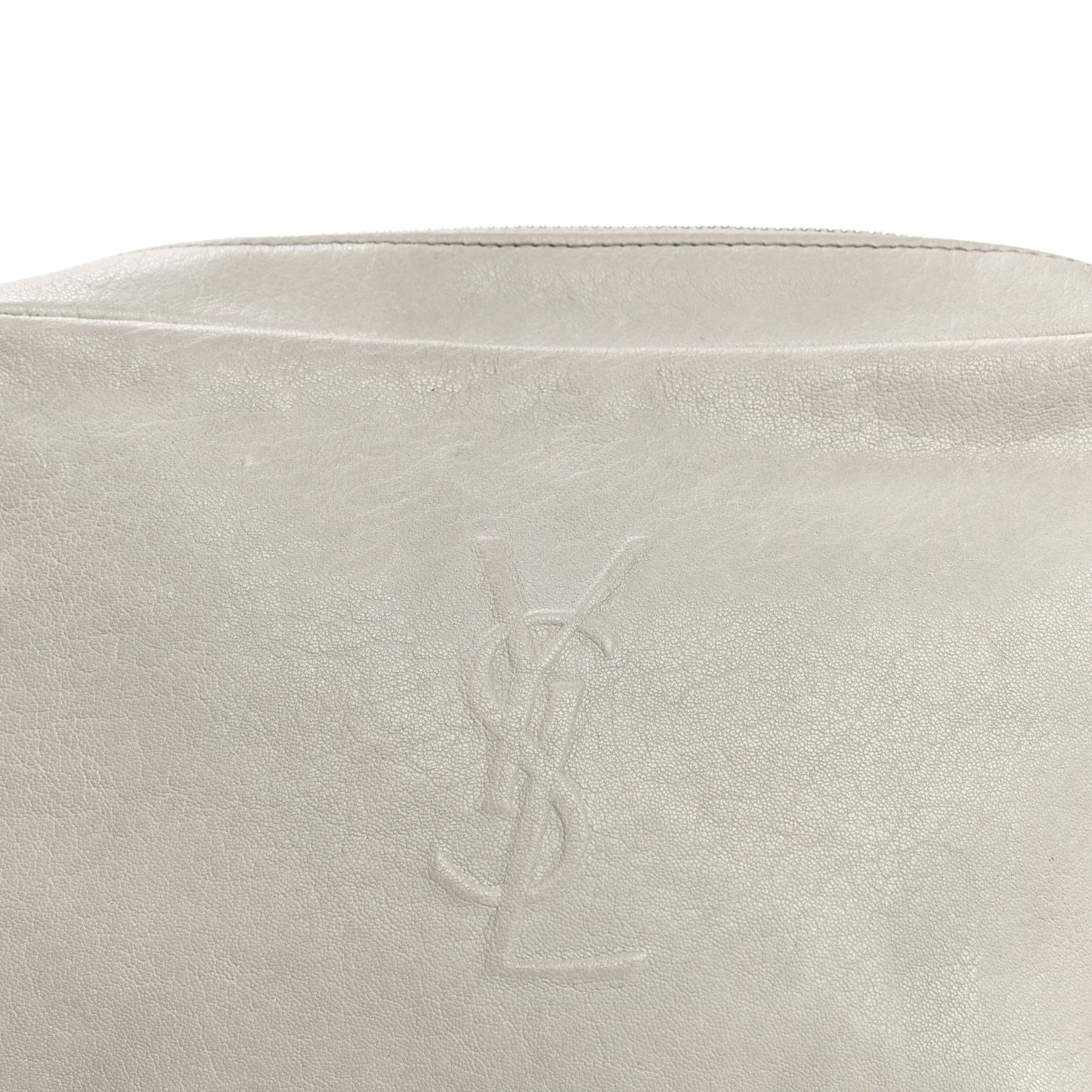 Lambskin Monogram Small Lou Camera Bag White