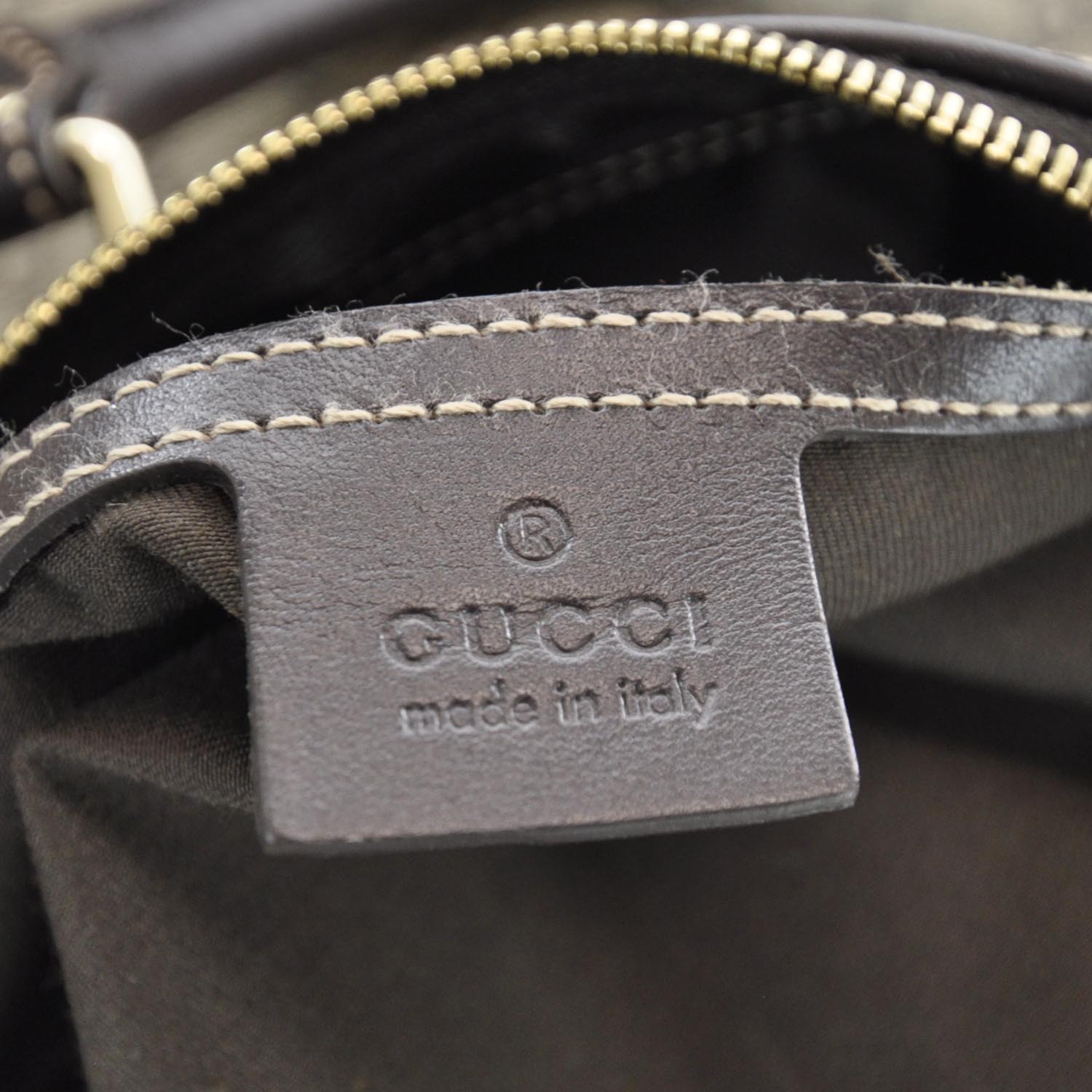 Gucci Coated Canvas Monogram Tote Ebony 10 of 11