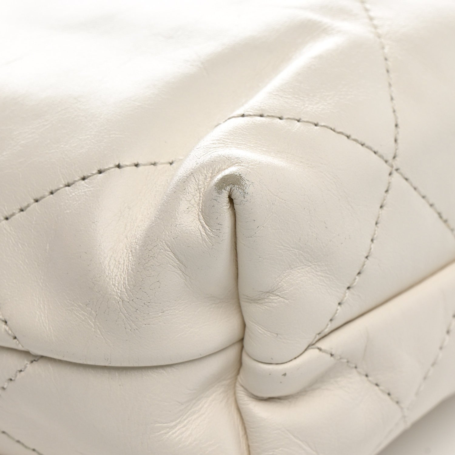 Chanel Shiny Calfskin Quilted Mini Chanel 22 White 13 of 15