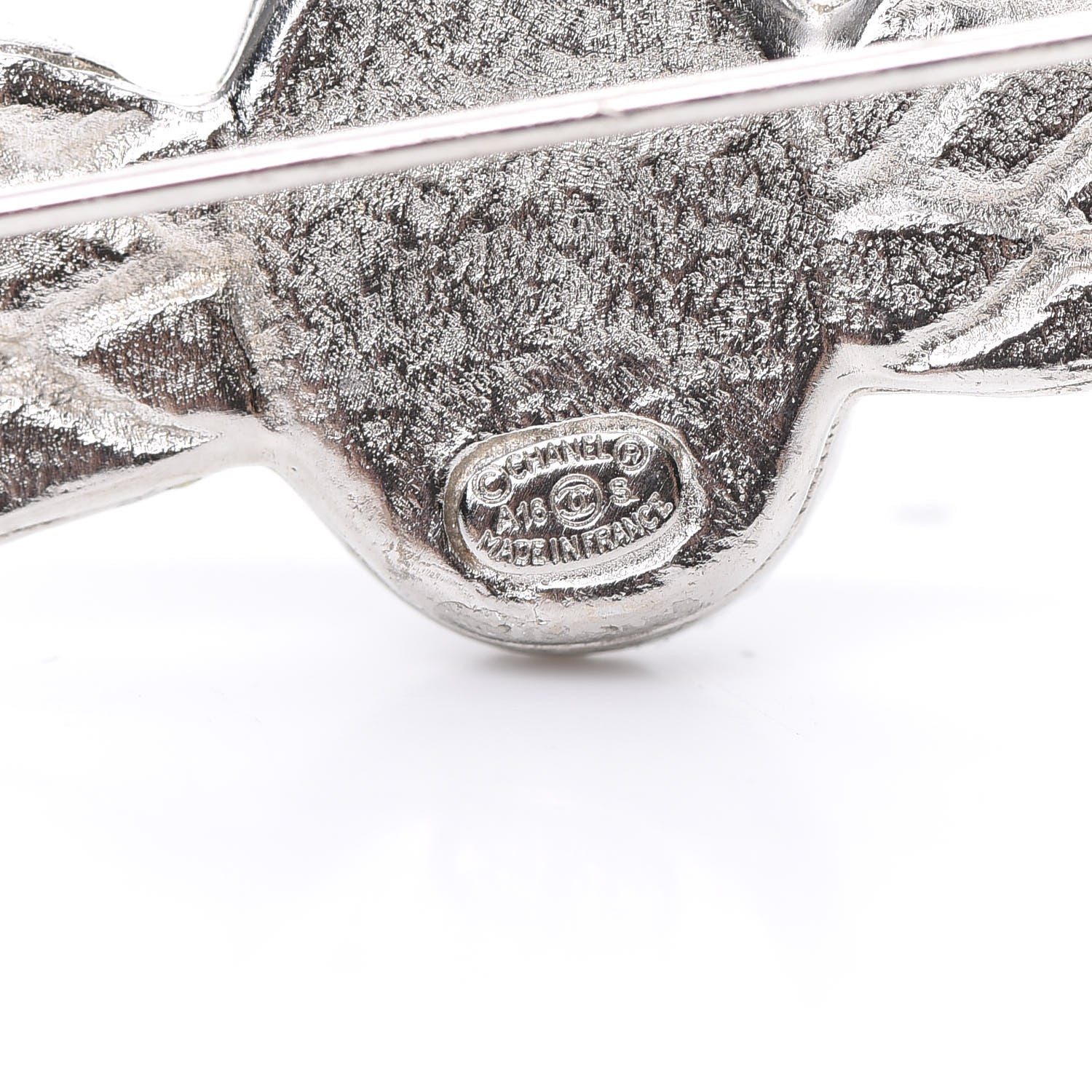 Chanel Crystal Wings Brooch Silver 4 of 5