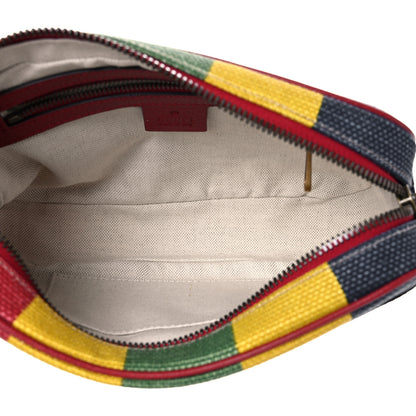 Gucci Canvas Marley Stripe Script Logo Gucci 100 Belt Bag Multicolor 5 of 12