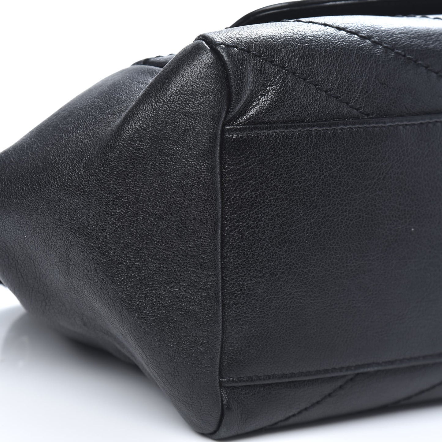 Vintage Lambskin Chevron Monogram Small Nolita Dark Green