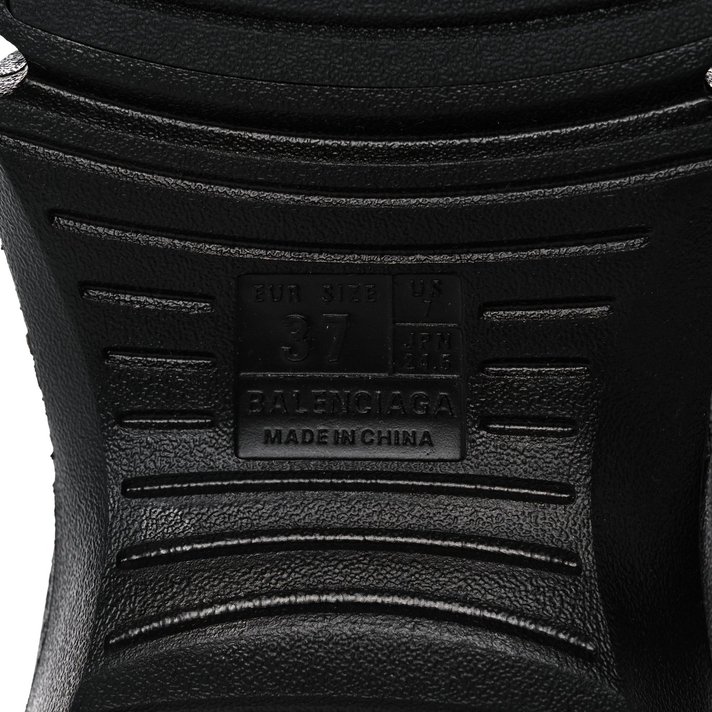 Rubber Womens Mold Thong Sandals 37 Black