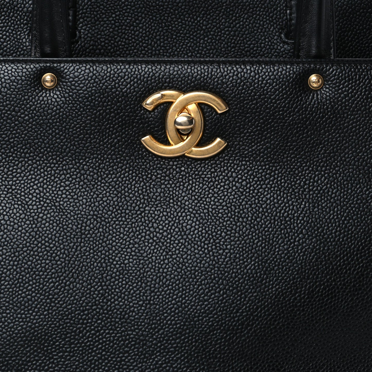 Caviar Large Shopping Tote Black