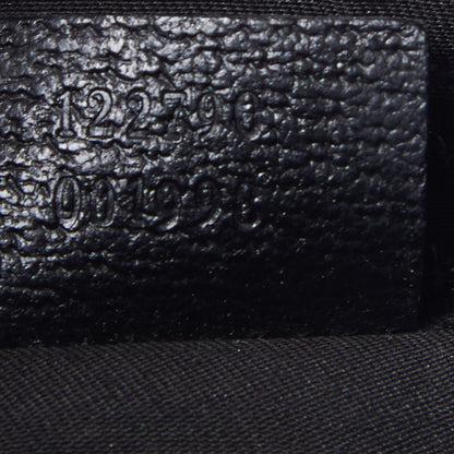 Gucci Monogram Medium Half Moon Hobo Black 9 of 9