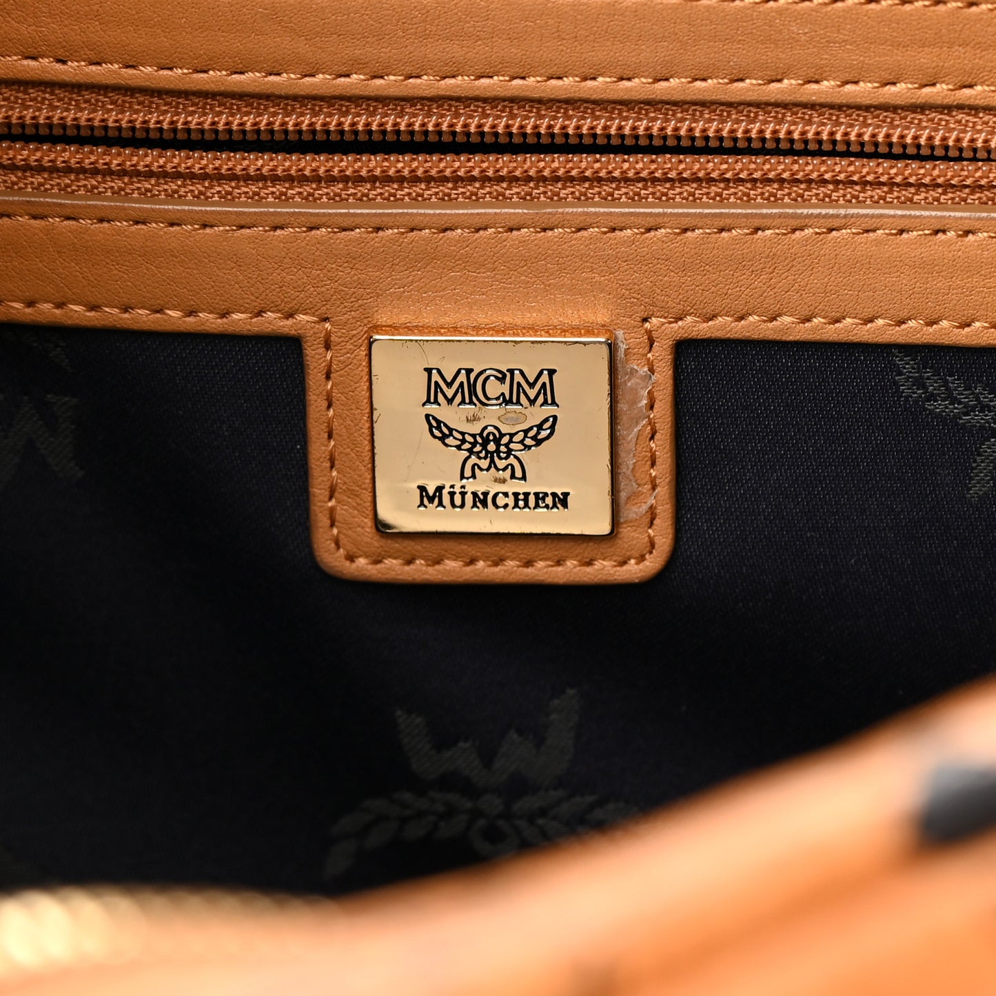 Visetos Studded Small Stark M Backpack Cognac