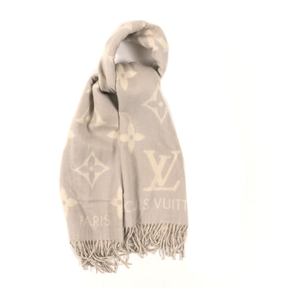 Louis Vuitton Cashmere Monogram Reykjavik Scarf Grey 1 of 4