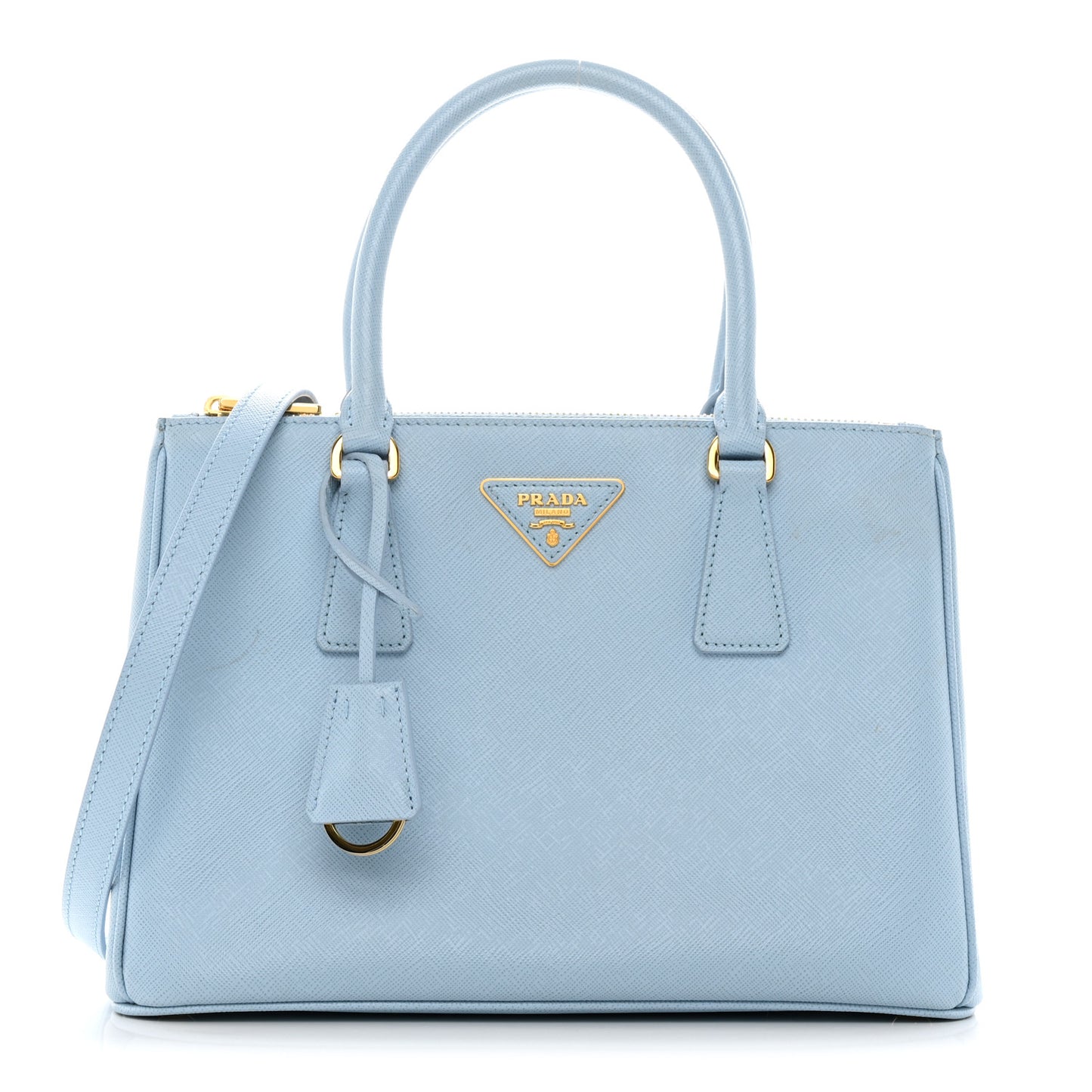 Saffiano Small Galleria Double Zip Tote Astrale