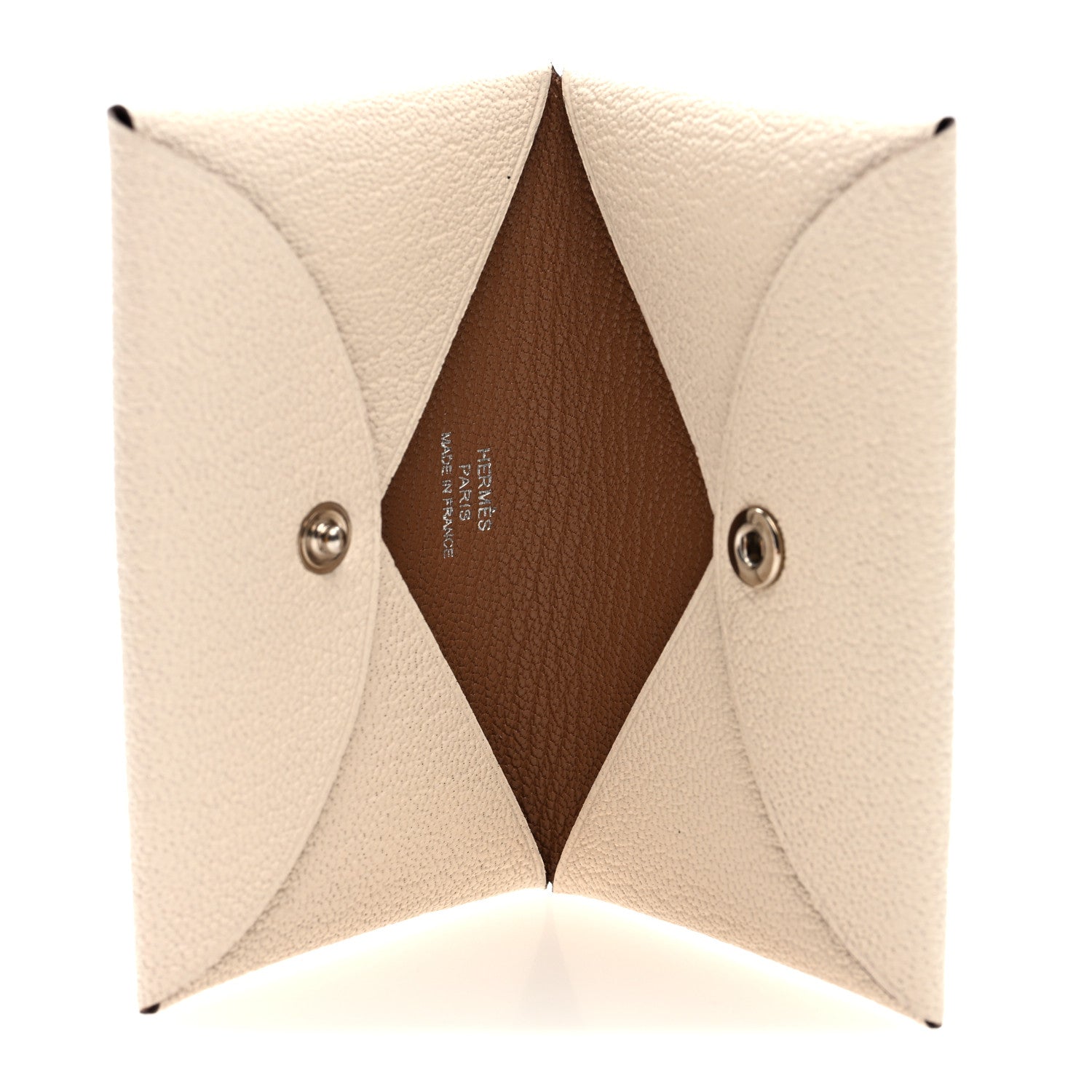 Hermes Chevre Mysore Verso Calvi Card Case Nata Quebracho 5 of 8